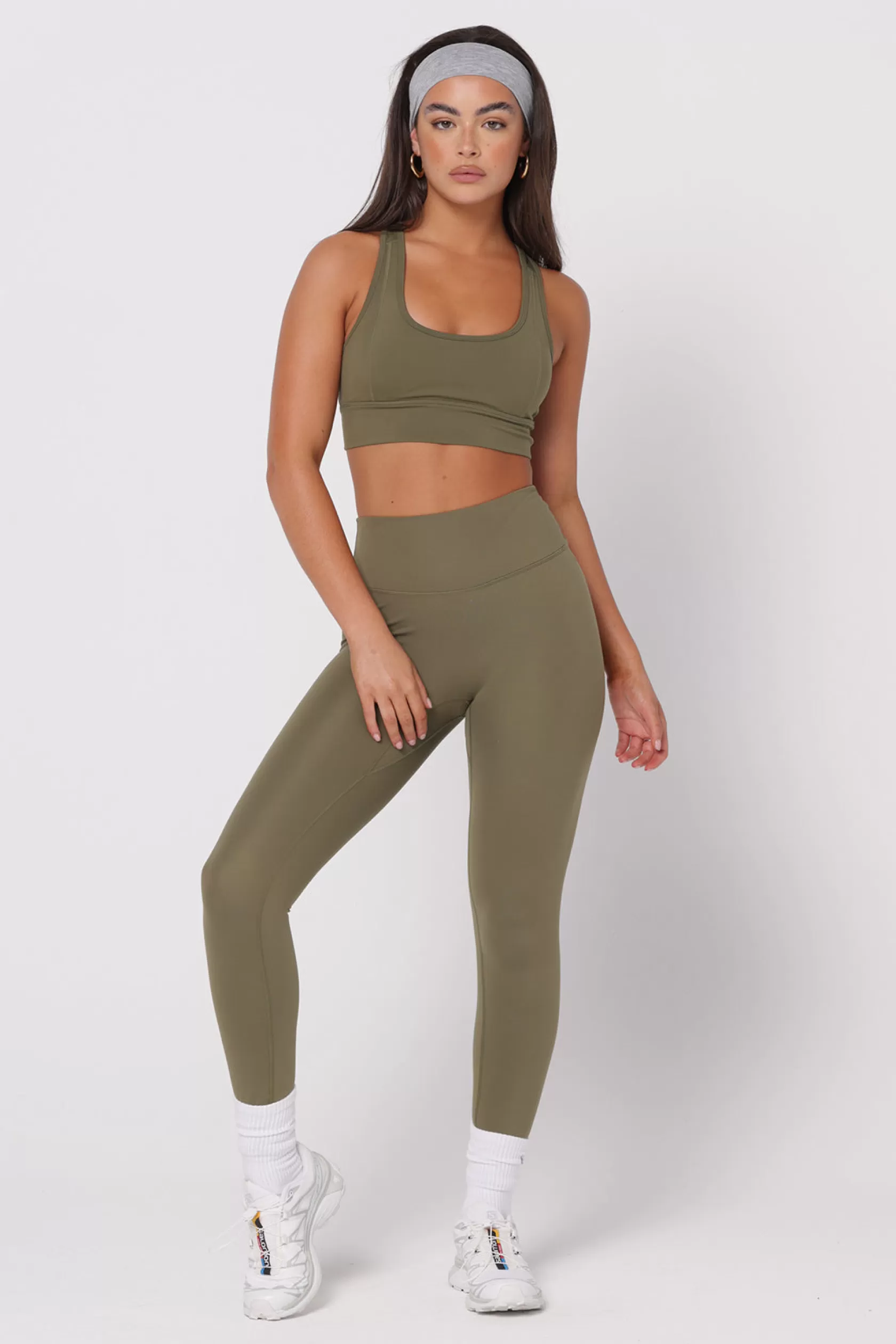 SASKI Sports Bras>Core Sports Bra | Khaki