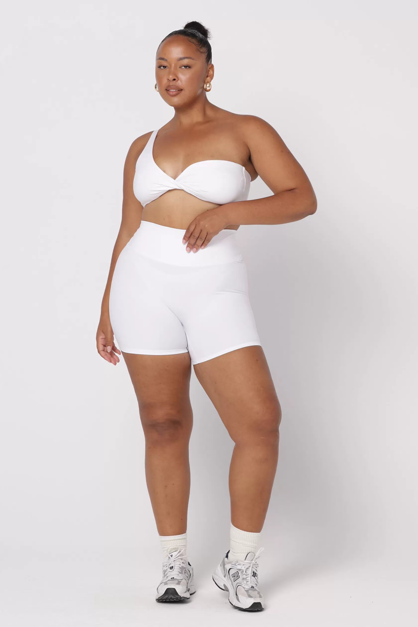 SASKI Sports Bras>Fluid Bra | White