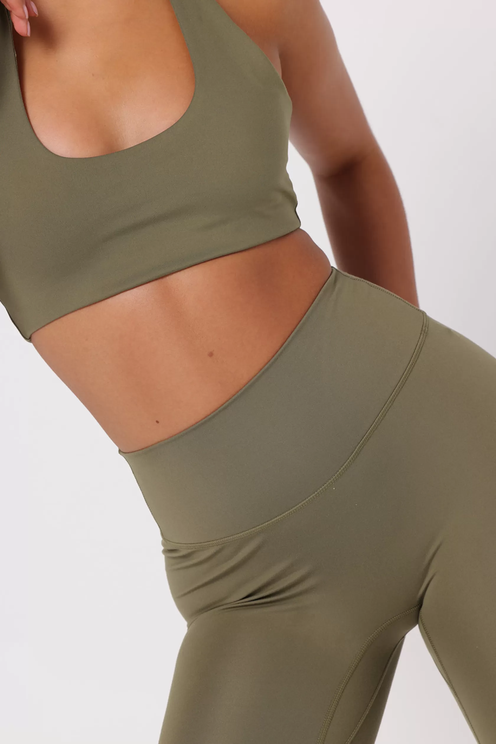 SASKI Sports Bras>Halter Bra | Khaki