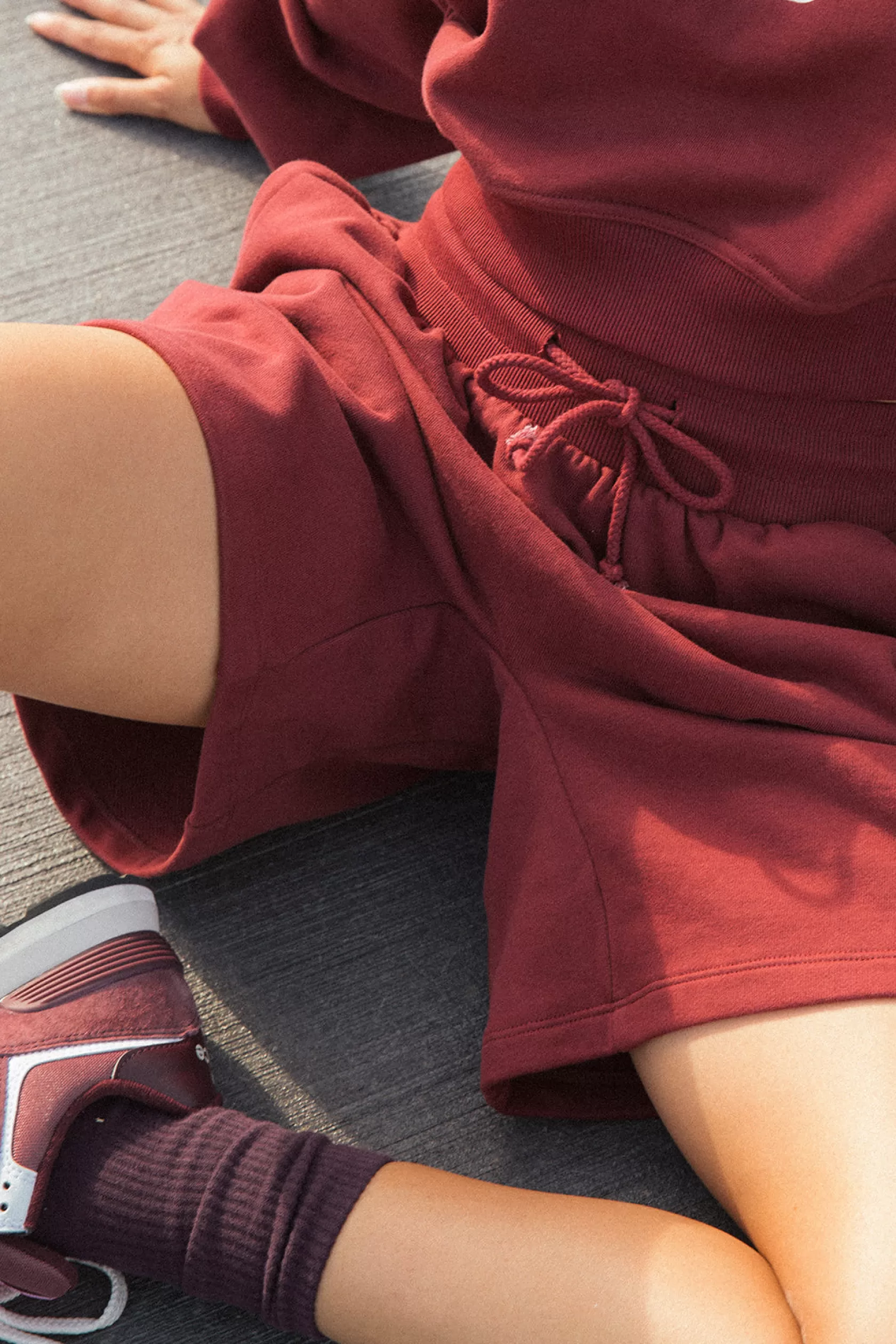 SASKI Shorts>Sweat Shorts | Burgundy