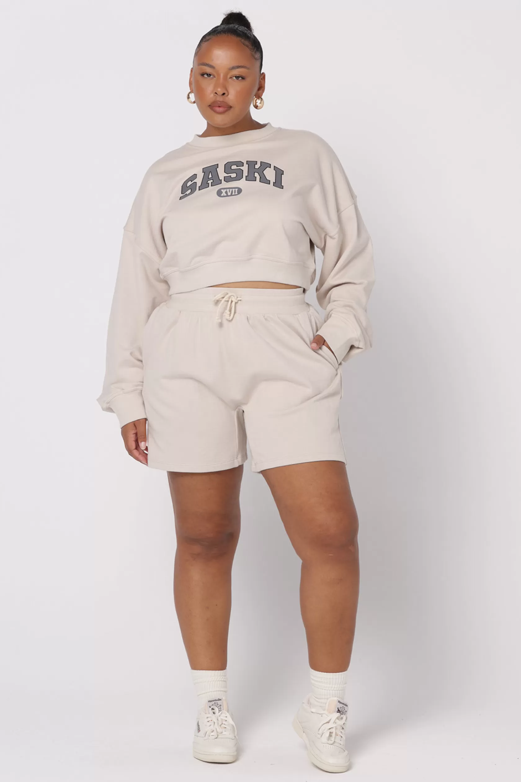 SASKI Shorts>Sweat Shorts | Stone