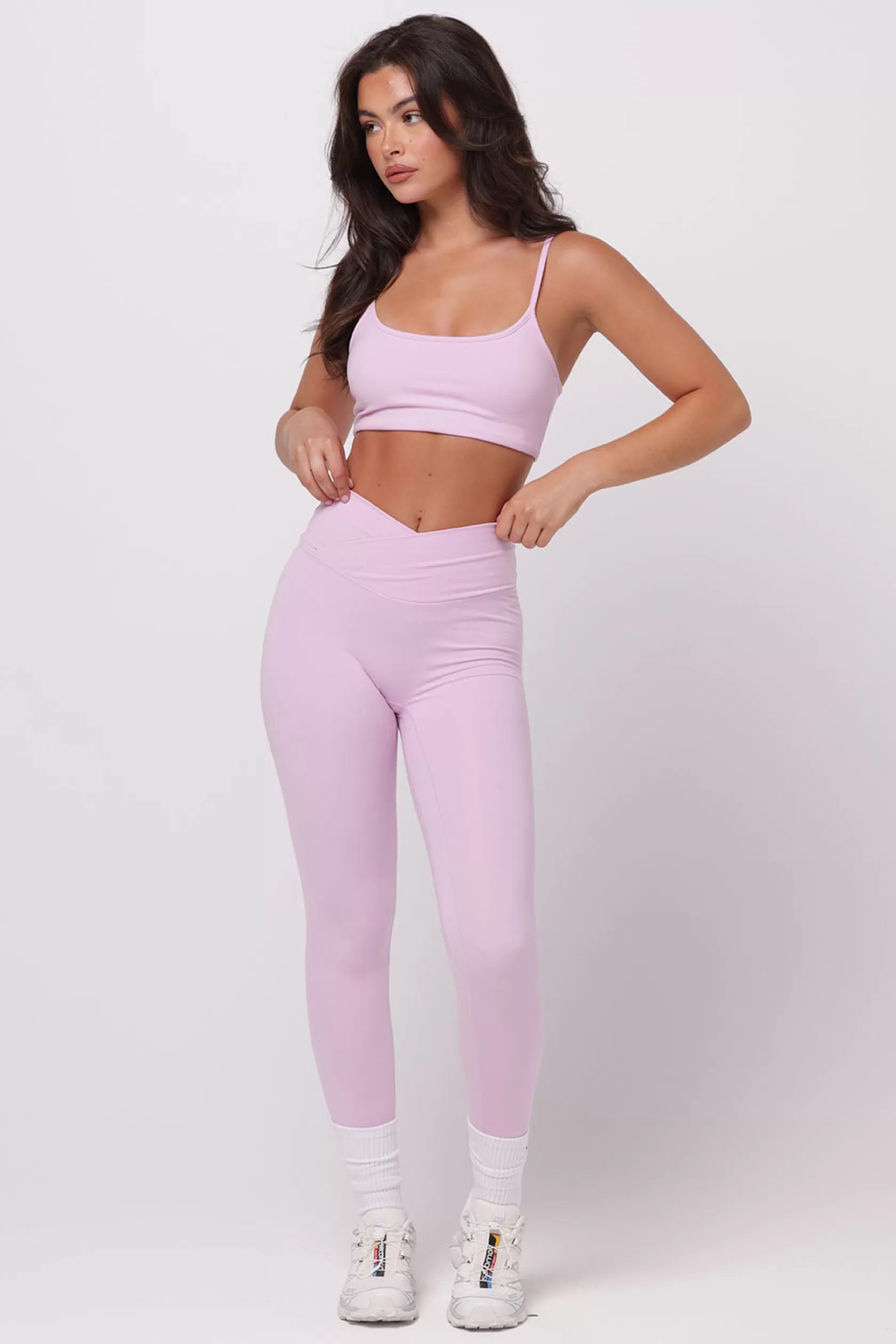 SASKI Bottom & Leggings>V Waist Leggings | Lilac